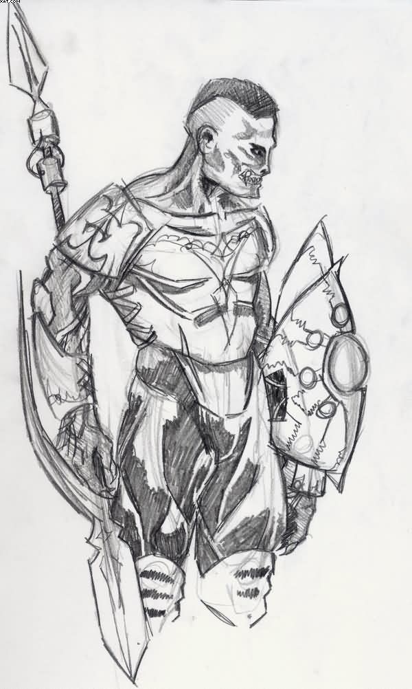 African Warrior Drawing at Explore collection of