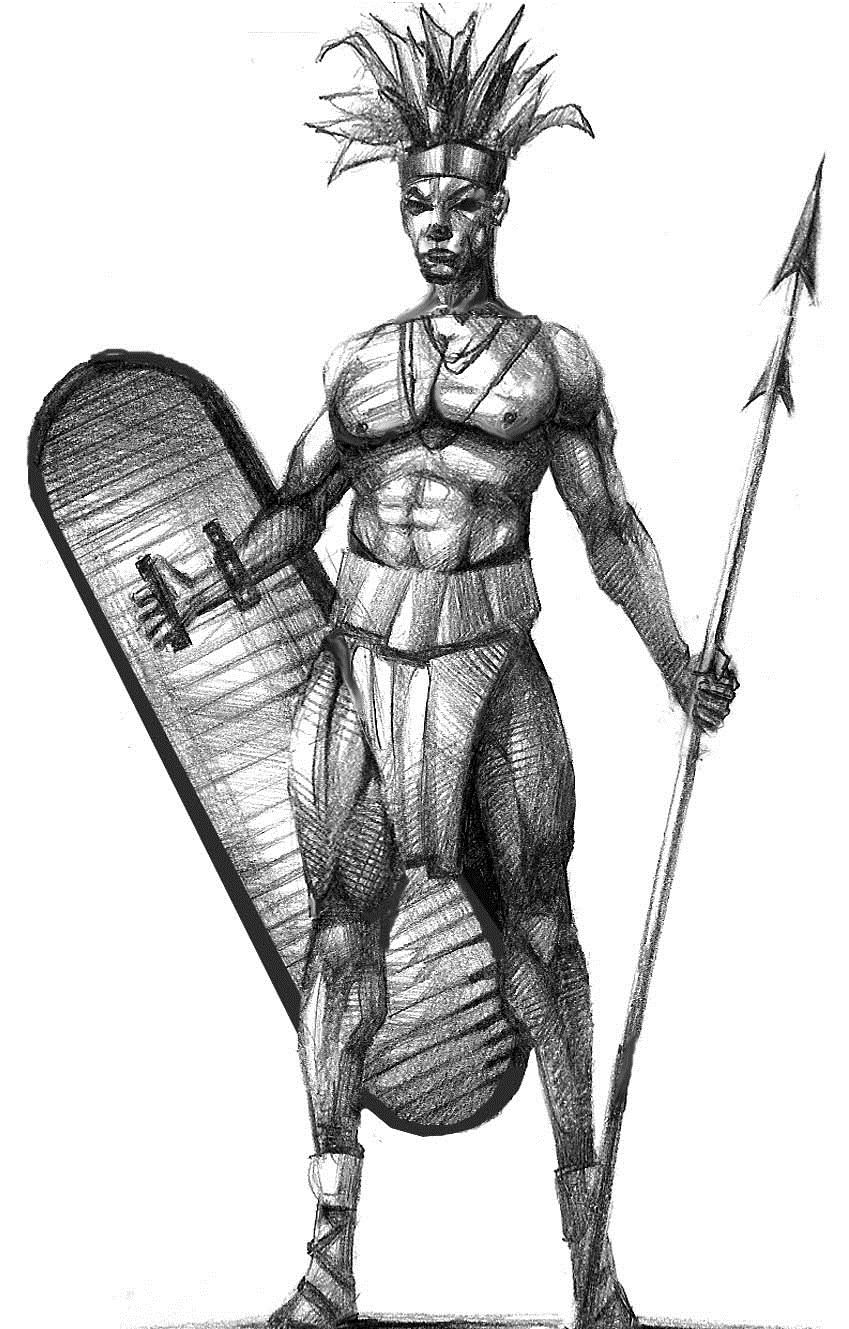 African Warrior Drawing at Explore collection of