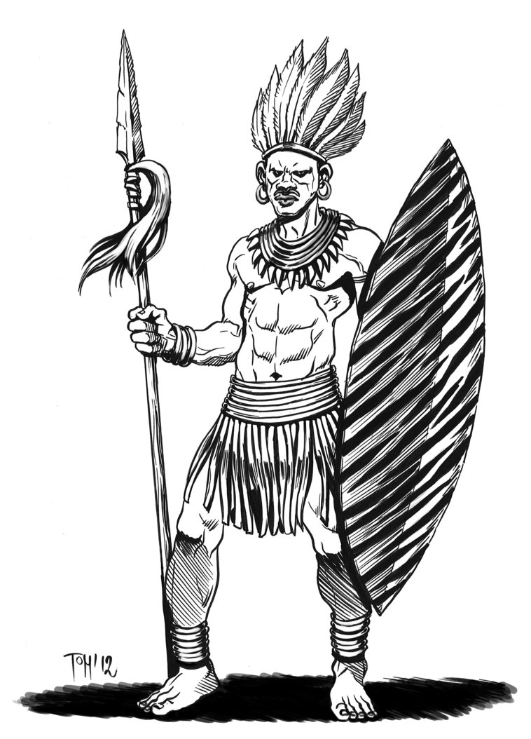 African Warrior Drawing at Explore collection of