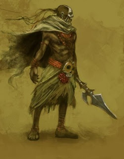 250x320 robots african warrior - African Warrior Drawing