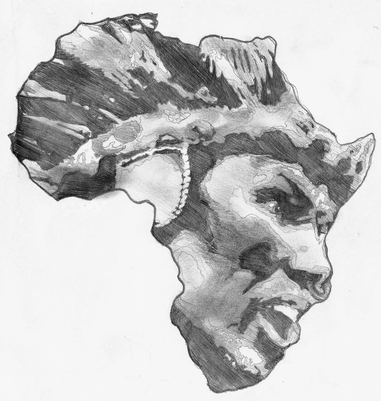 1610x1692 zulu african tattoo designs - African Warrior Drawing