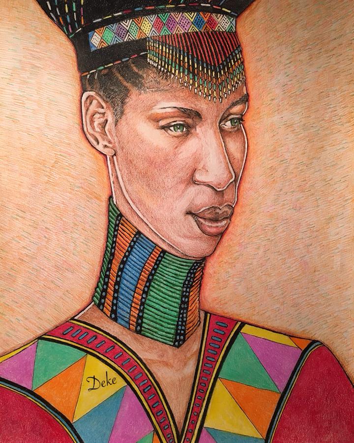 720x900 African Woman Drawing - African Woman Drawing
