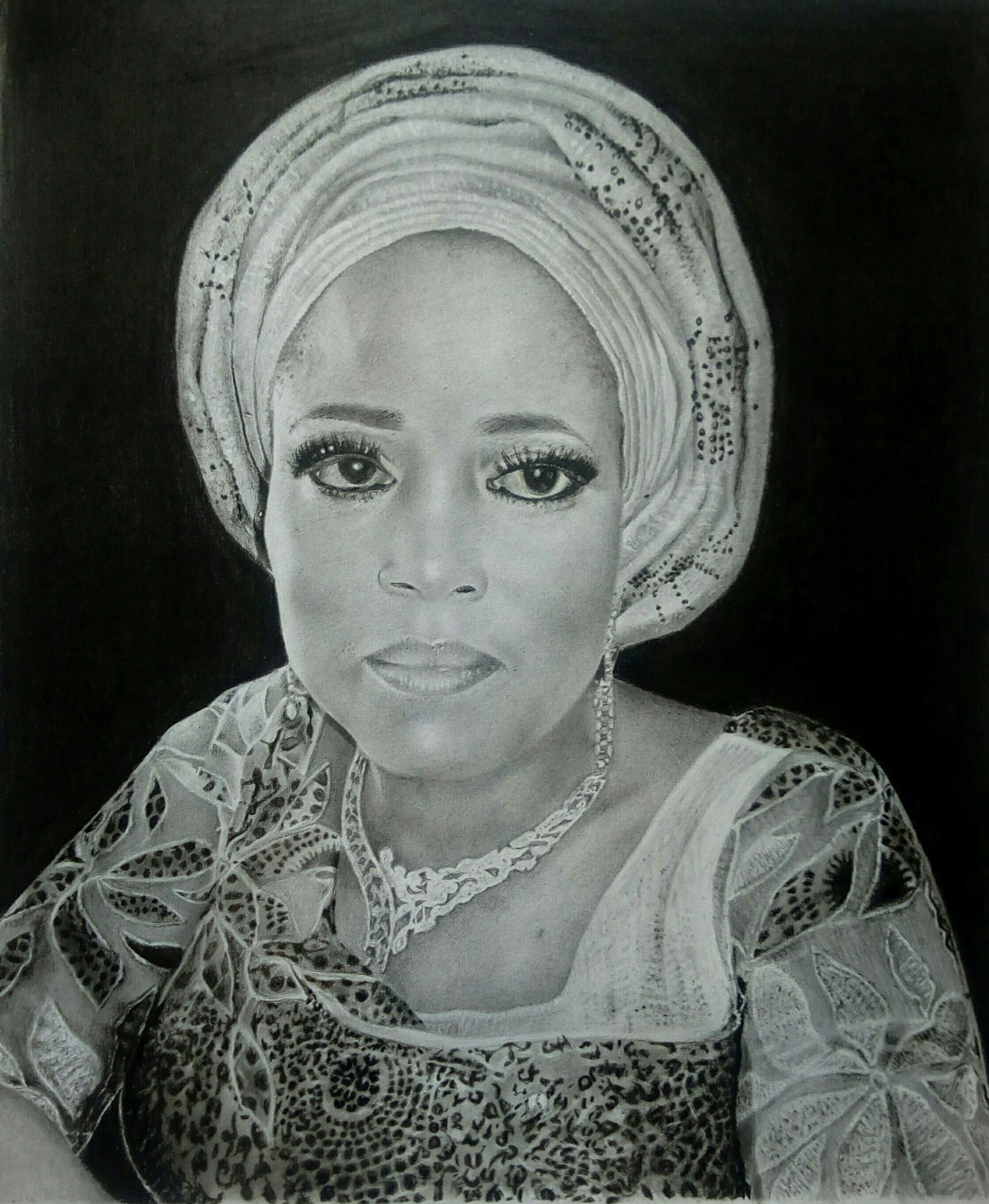 2238x2724 hyperrealistic drawing of a typical african woman steemit - African Woman Drawing