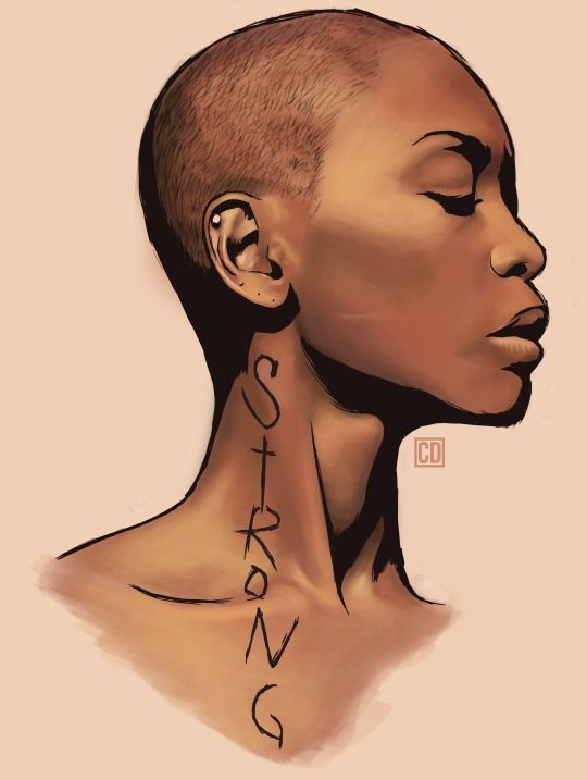 540x717 strong that i am!!! you might have thought that i was broken but - African Woman Drawing