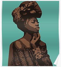 210x230 African Drawing Posters Redbubble - African Woman Drawing