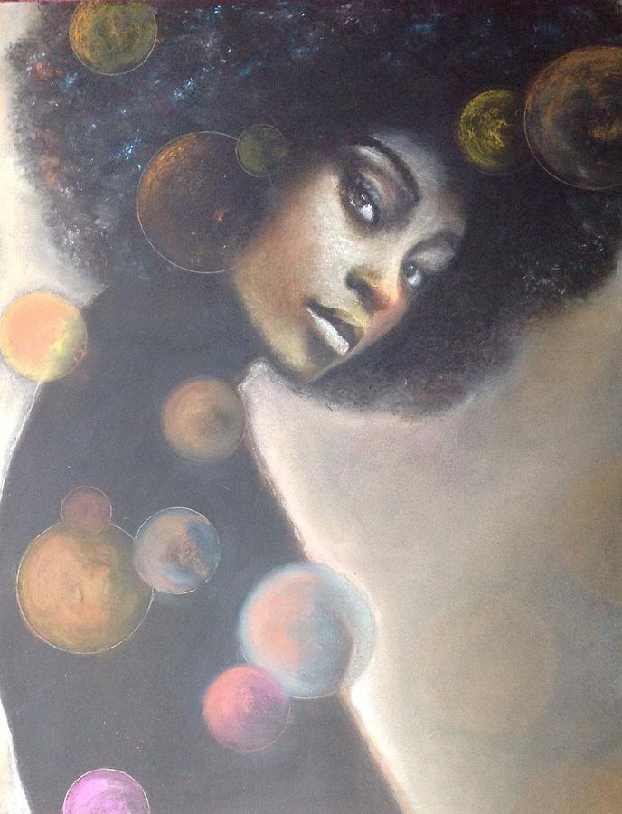 688x900 afro model drawing - Afro Drawing