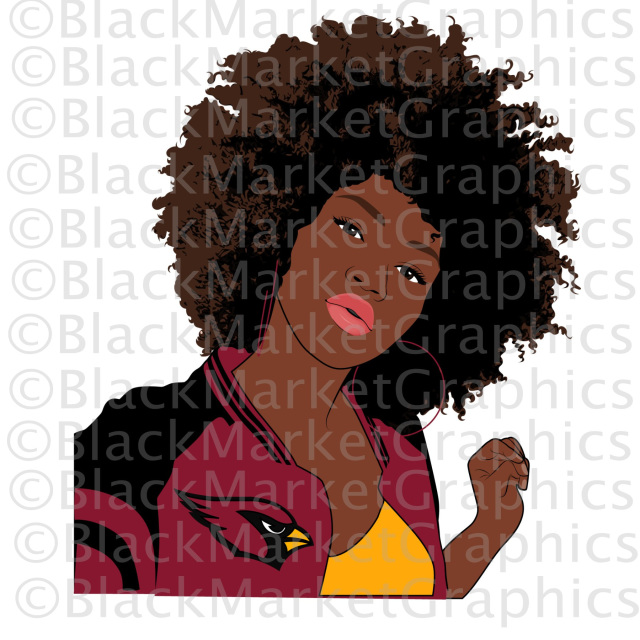 Afro Girl Drawing at PaintingValley.com | Explore collection of Afro ...