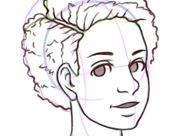 400x277 how to draw natural, textured, afro hair - Afro Hair Drawing