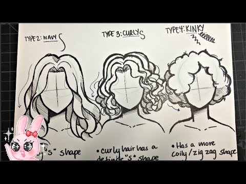 480x360 how to draw wavy, curly, and afro hair - Afro Hair Drawing