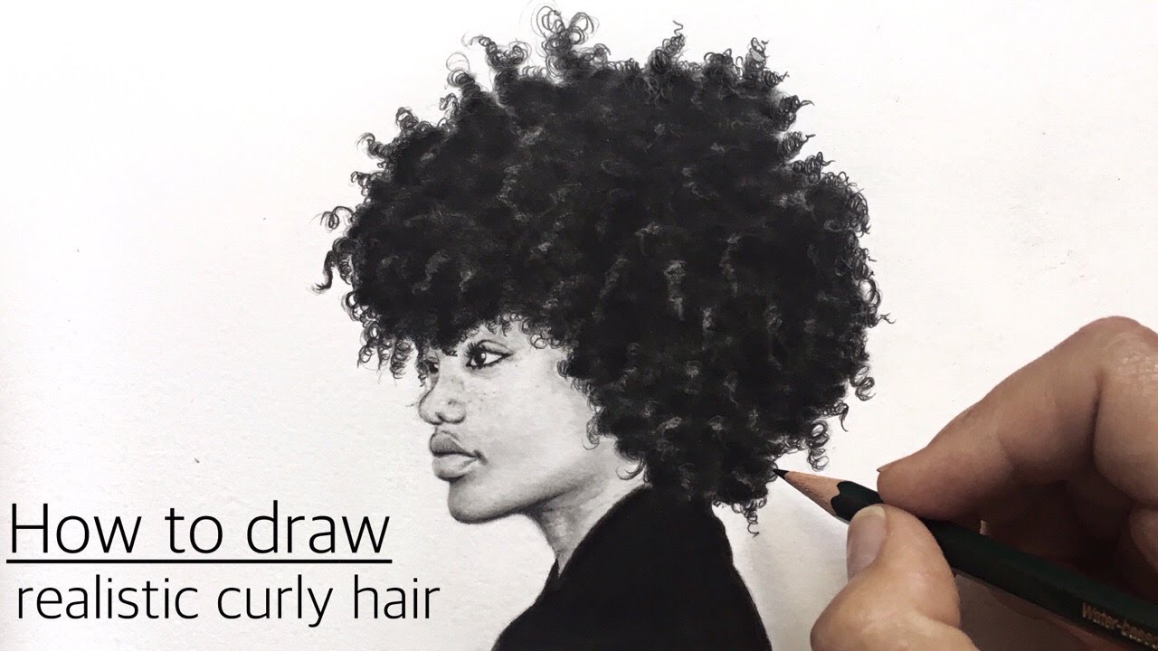 Afro Hair Drawing at PaintingValley.com | Explore collection of Afro