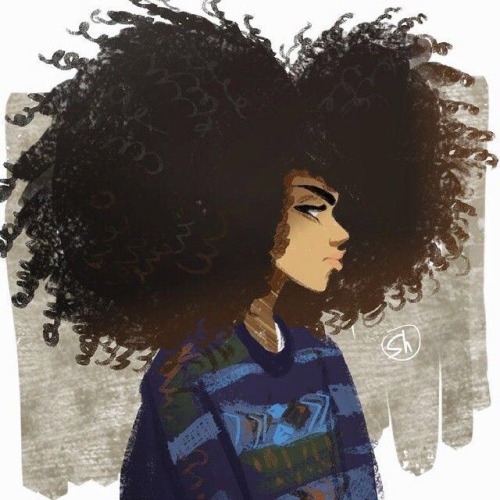 Afro Hair Drawing At Paintingvalleycom Explore Collection