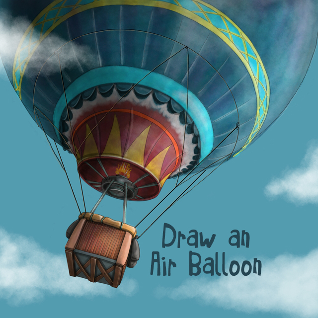 640x640 draw a hot air balloon for the drawing challenge - Air Balloon Drawing
