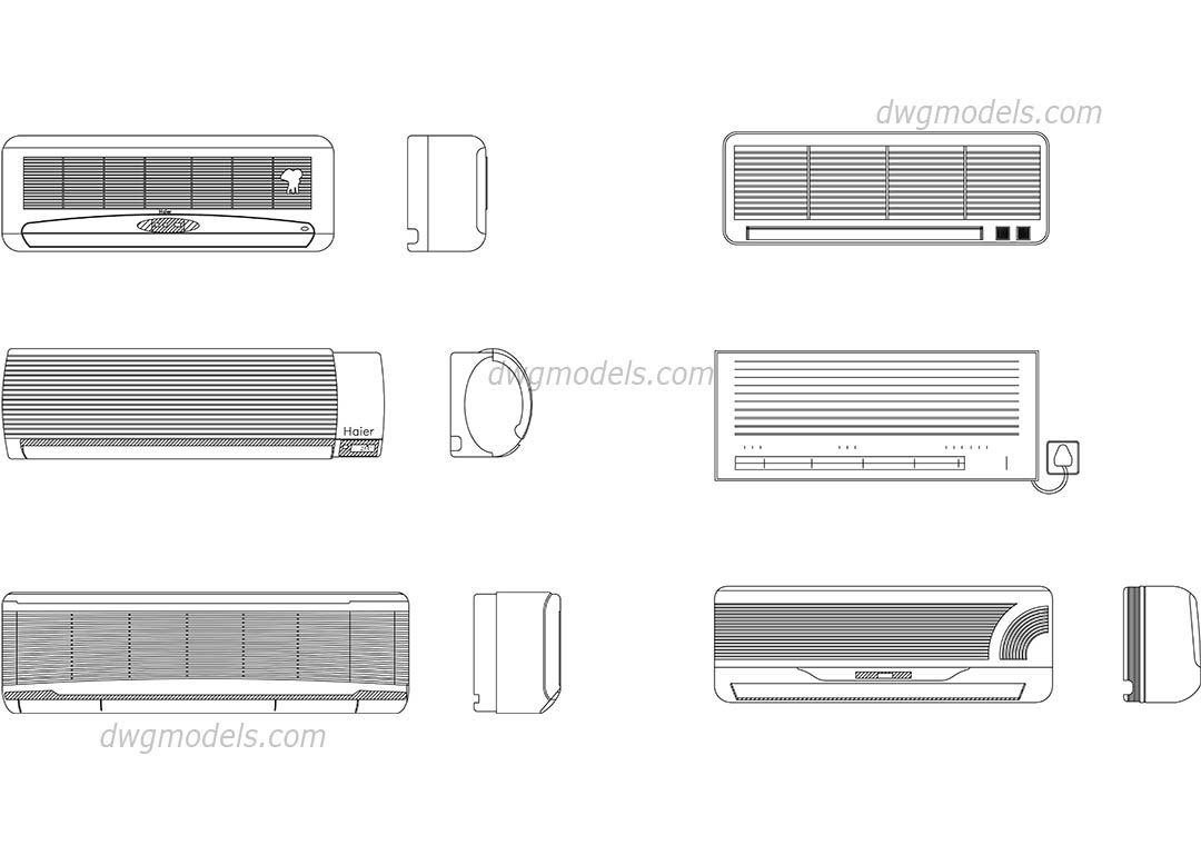 1080x760 Air Conditioning Dwg, Free Cad Blocks Download - Air Conditioner Drawing