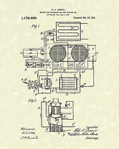 240x300 carrier air conditioner patent art drawing - Air Conditioner Drawing