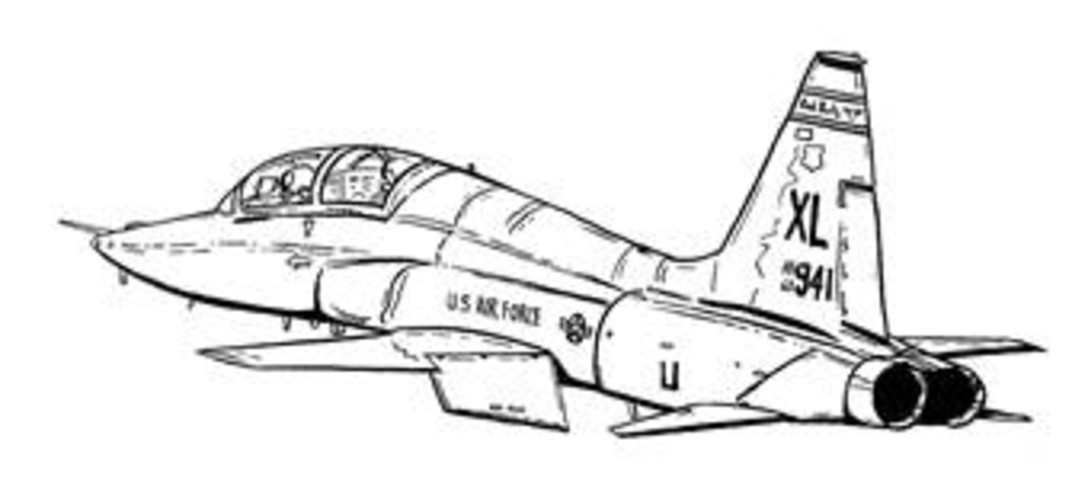 1088x496 Black And White Line Drawing Of T - Air Force Drawing
