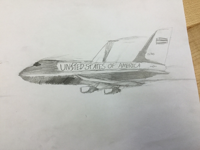 air force one drawing
