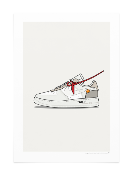 449x599 Off White Air Force Kickposters - Air Force One Drawing