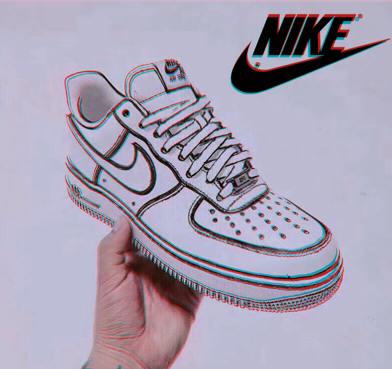 air forces 1 drawing