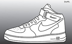 239x146 air force jordans drawing - Air Force One Drawing