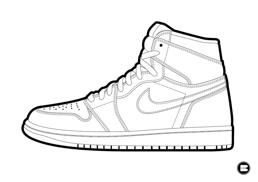 Air Jordan 1 Drawing at Explore collection of Air