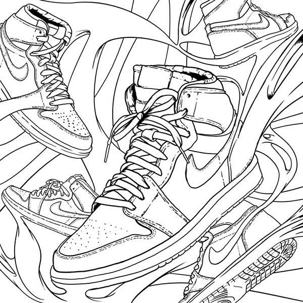 600x600 air jordan retro high og banned - Air Jordan 1 Drawing