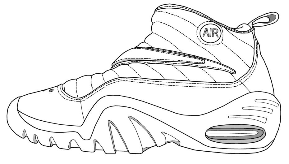 930x530 Coloring Jordan Shoes New Photos Nike Shoes Coloring Pages - Air Jordan Drawing