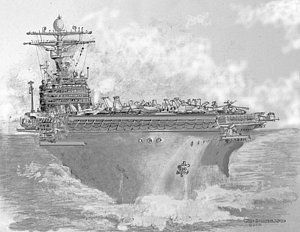 Aircraft Carrier Drawing at PaintingValley.com | Explore collection of ...