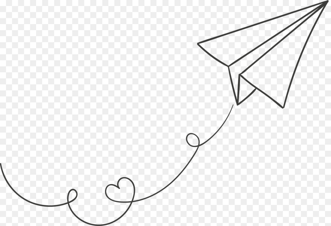 1100x750 Paper Plane Airplane Drawing Flight Cc0 - Airplane Drawing