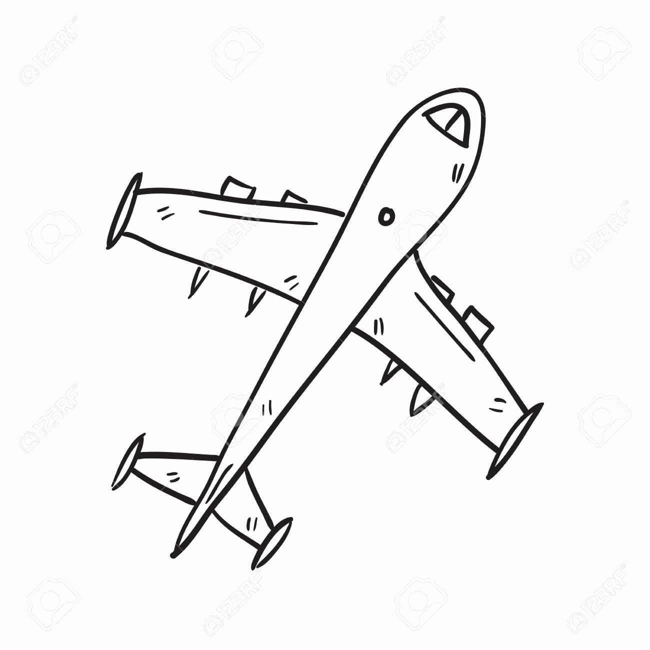 1300x1300 Sketch Of An Aeroplane Best Of Airplane Drawings Free Idas - Airplane Drawing