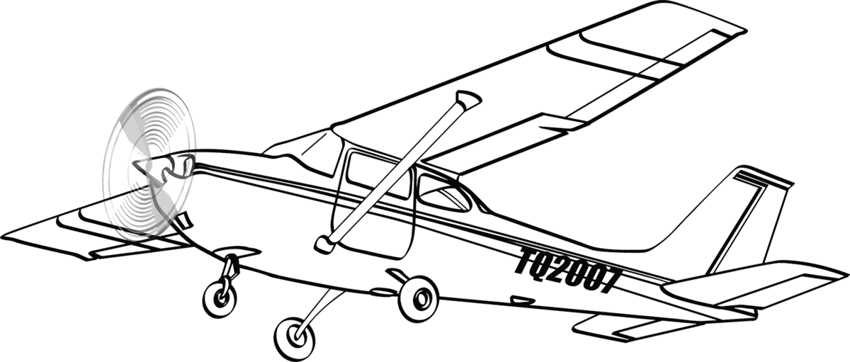 1200x511 Cessna Drawing Cartoon Transparent Png Clipart Free Download - Airplane Drawing Cartoon