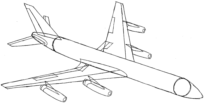 700x356 How To Draw An Airplane With Easy Step - Airplane Drawing Easy