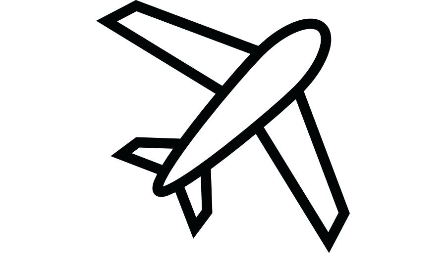 airplane simple drawing side view