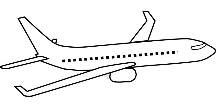 cartoon super simple airplane how to draw