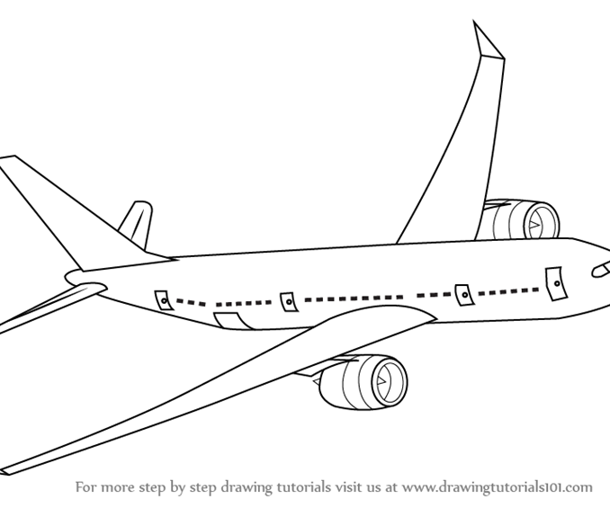 Airplane Drawing For Kids at PaintingValley.com | Explore collection of ...