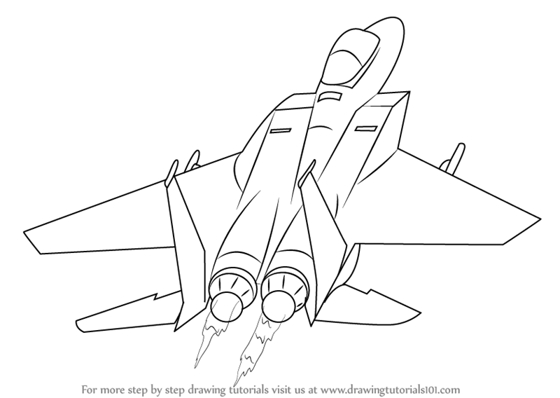 800x568 Learn How To Draw A Jet Plane - Airplane Drawing Step By Step