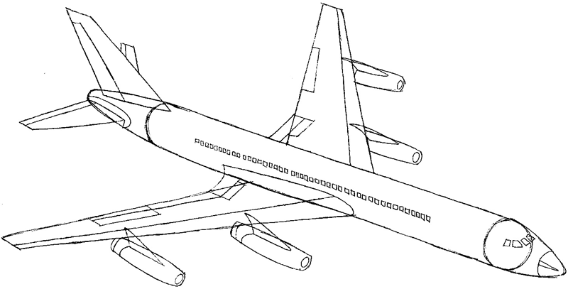 800x407 How To Draw An Airplane With Easy Step - Airplane Images Drawing