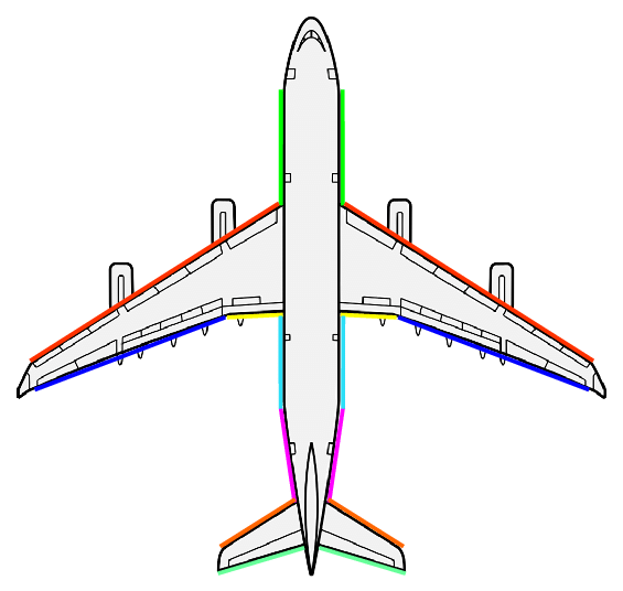 565x536 Outline Drawing Airplane In A Flat Style - Airplane Images Drawing