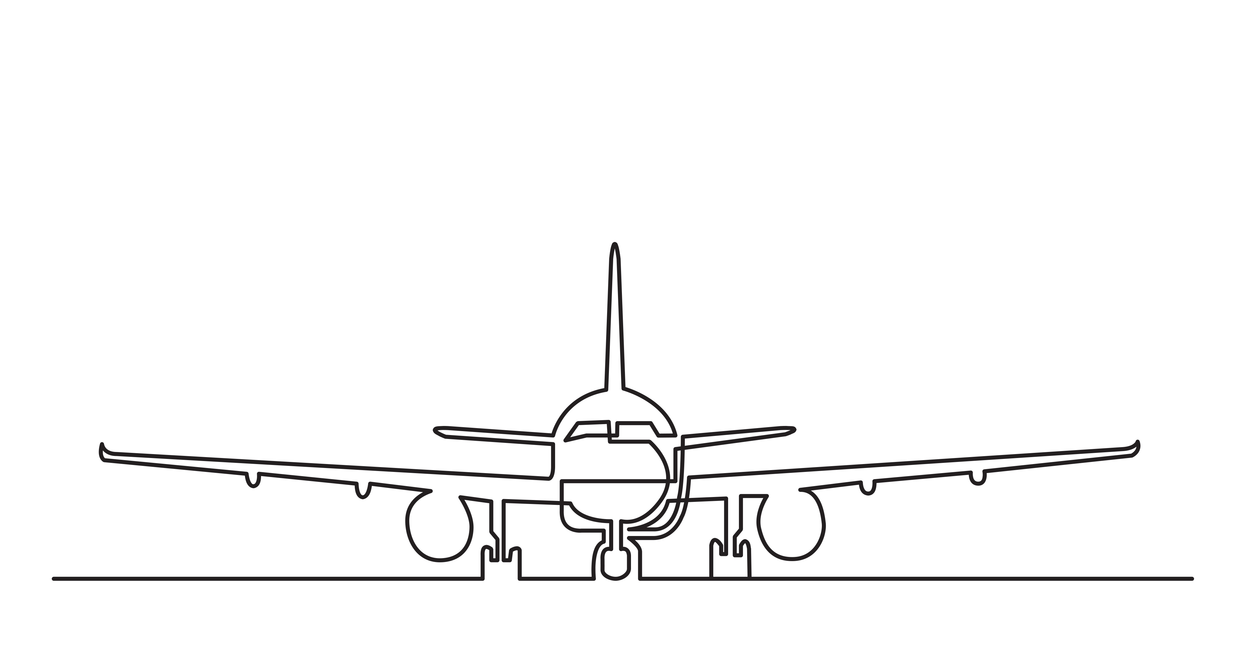 Эскиз лого самолет