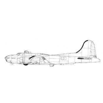 350x350 Line Drawing - Airplane Line Drawing