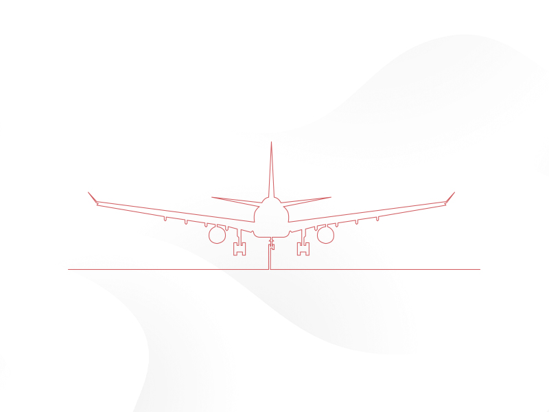 800x600 One Line Drawing Airplane - Airplane Line Drawing