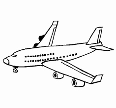 Airplane Line Drawing at PaintingValley.com | Explore collection of ...