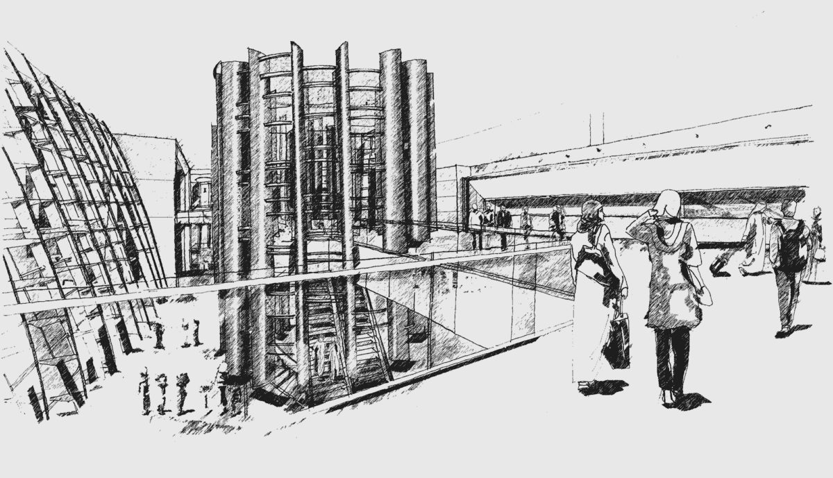 1200x689 bahrain international airport terminal, kingdom of bahrain - Airport Drawing