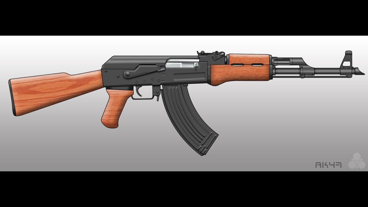 1280x720 How To Draw An Ak - Ak Drawing
