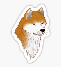 210x230 Akita Inu Drawing Stickers Redbubble - Akita Drawing