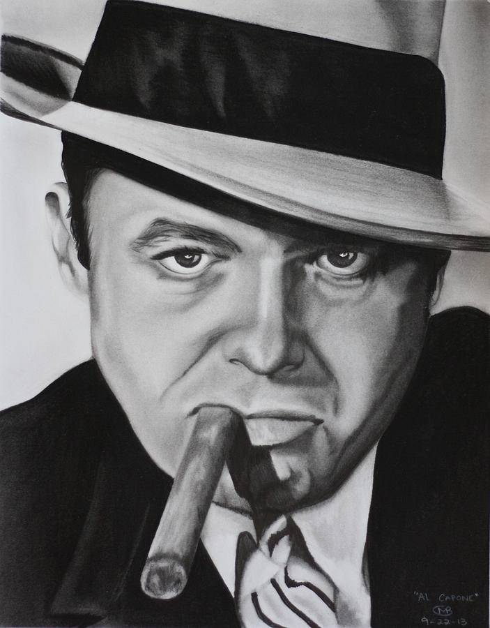 703x900 Al Capone Drawing - Al Capone Drawing