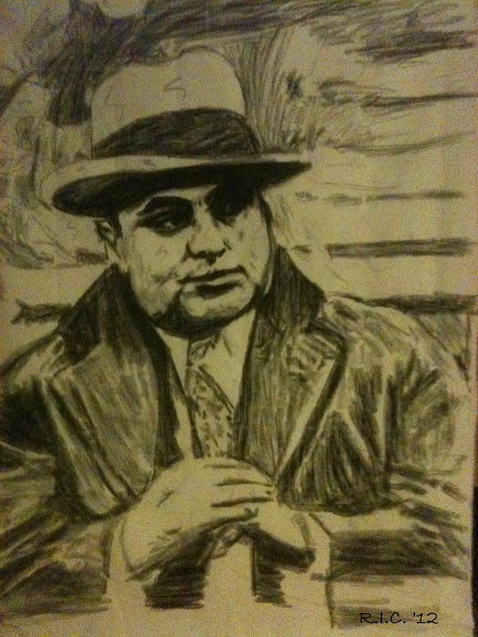 675x900 Al Capone Drawing - Al Capone Drawing