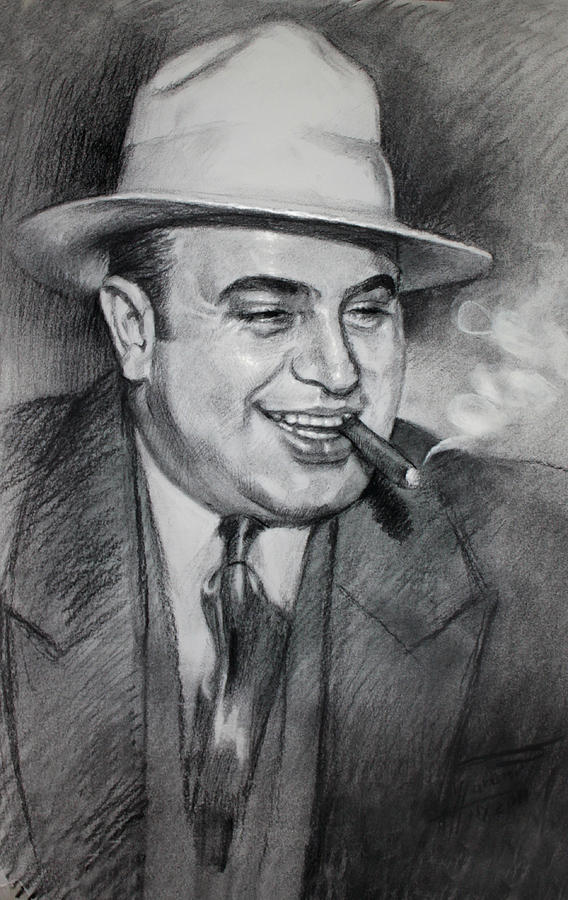 568x900 Al Capone Drawing - Al Capone Drawing