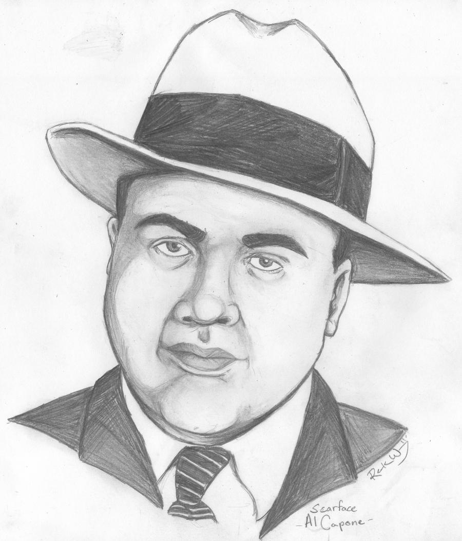 900x1052 Al Capone - Al Capone Drawing