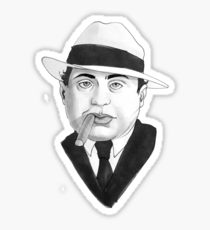 210x230 Al Capone Drawing Stickers Redbubble - Al Capone Drawing