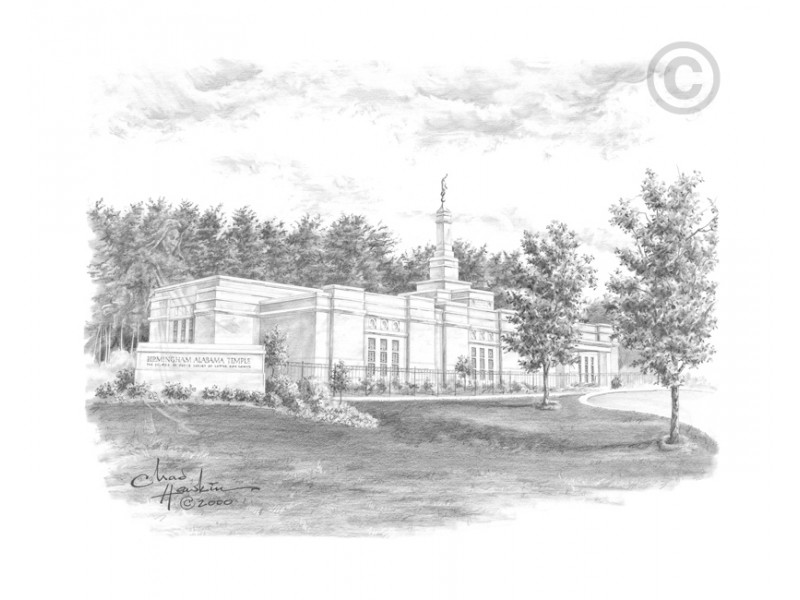 800x600 birmingham alabama temple drawing - Alabama Drawing